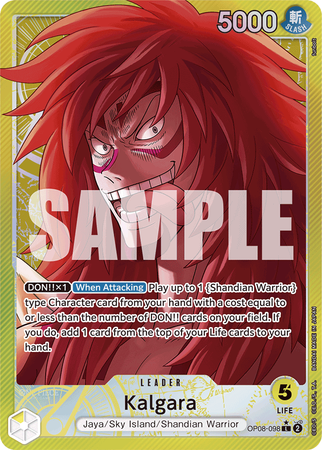 Kalgara - OP08-098 - Leader (Alternate Art) - Two Legends