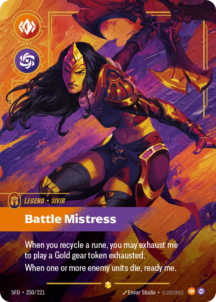Battle Mistress - 250/221 - Showcase - Spiritforged