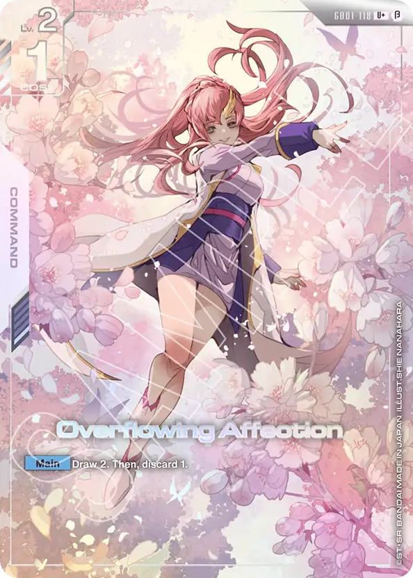 Overflowing Affection - GD01-118 - Uncommon (Beta Alternate Art) - Newtype Rising