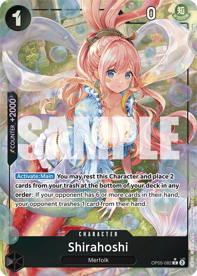 Shirahoshi - OP05-082 - Rare (Premium Alt Art) - Awakening of the New Era