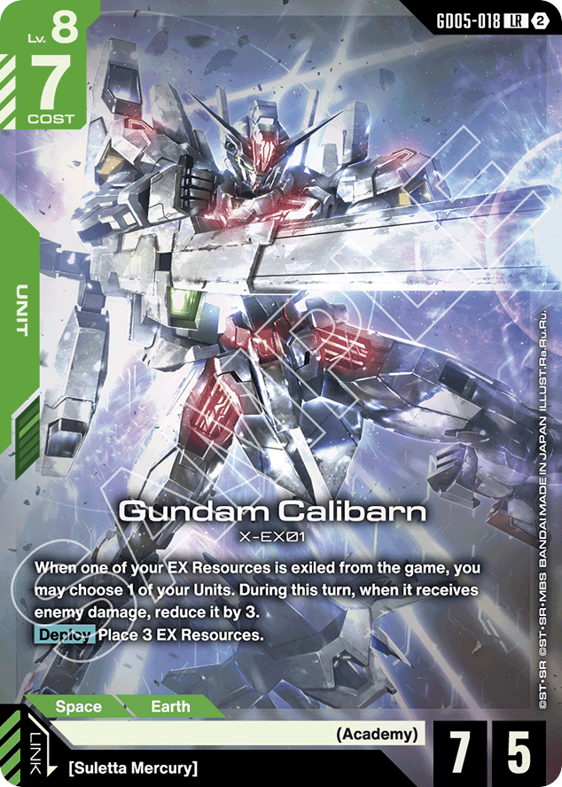Gundam Calibarn - GD05-018 - Legend Rare - Freedom Ascension