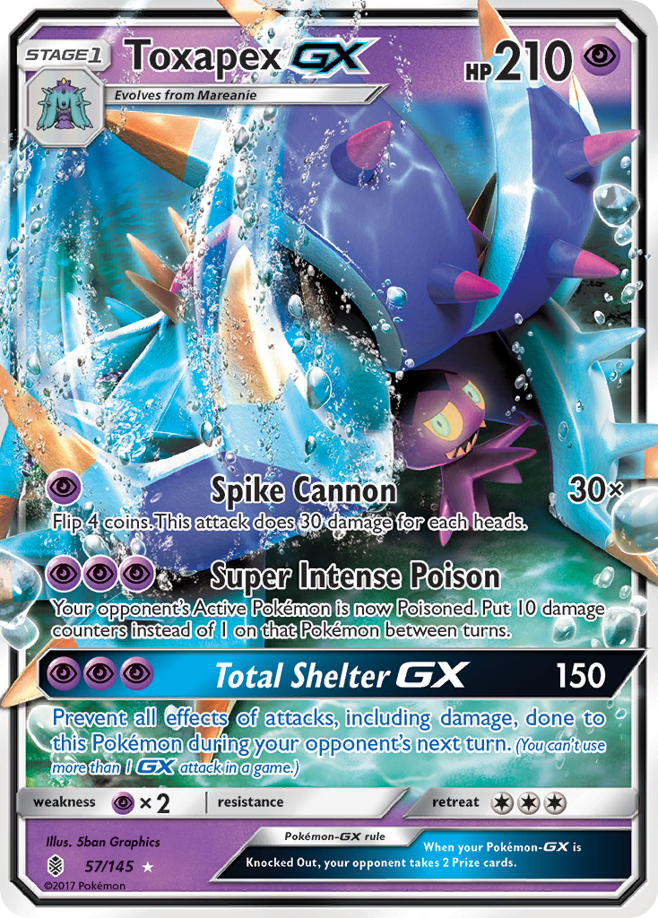 Toxapex-GX - 057/145 - Guardians Rising