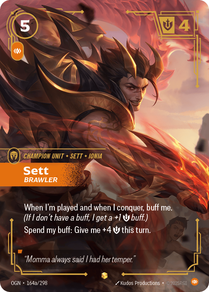 Sett, Brawler - 164a/298 - Showcase - Origins