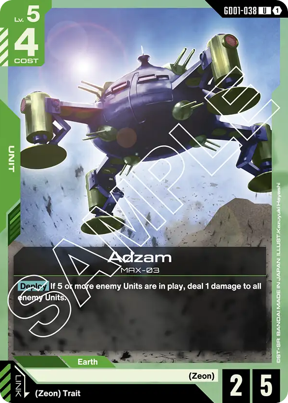 Adzam - GD01-038 - Uncommon - Newtype Rising