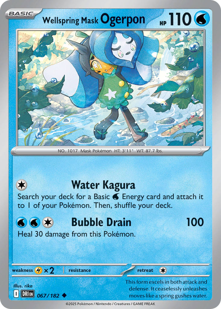 Wellspring Mask Ogerpon - 067/182 - Destined Rivals