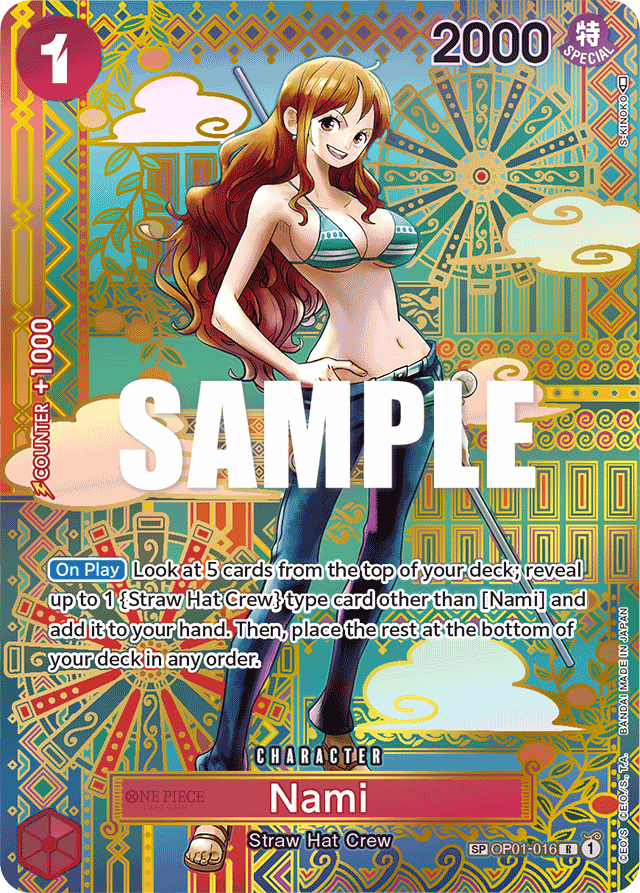 Nami - OP01-016 - Rare (Special Alternate Art) - Romance Dawn