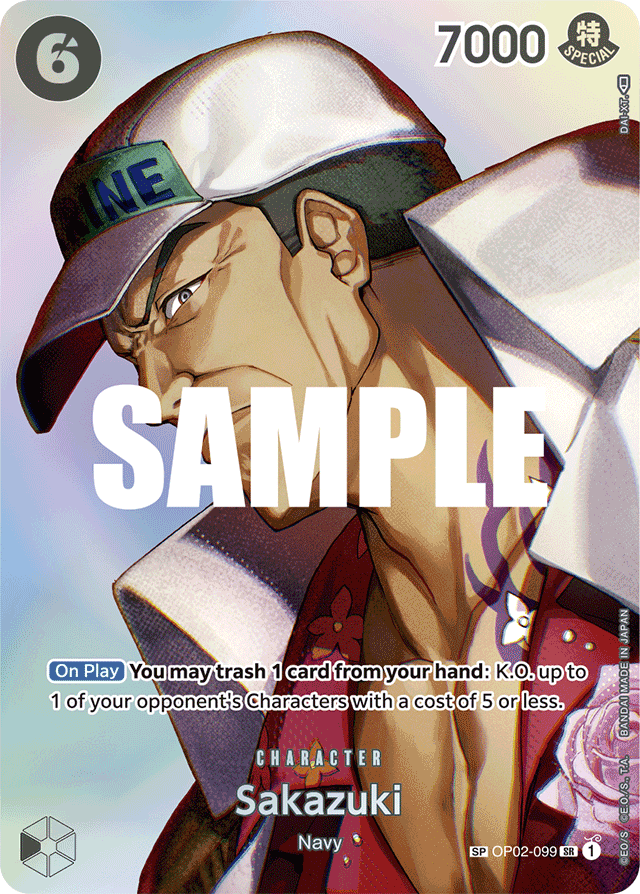 Sakazuki - OP02-099 - Super Rare (Special Alternate Art) - Paramount War