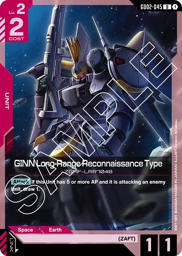 GINN Long-Range Reconnaissance Type - GD02-045 - Uncommon - Dual Impact