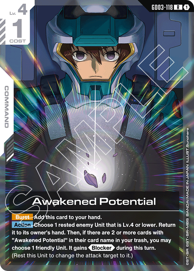 Awakened Potential - GD03-118 - Rare - Steel Requiem