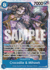 Crocodile & Mihawk - ST25-003 - Super Rare - BLUE Buggy