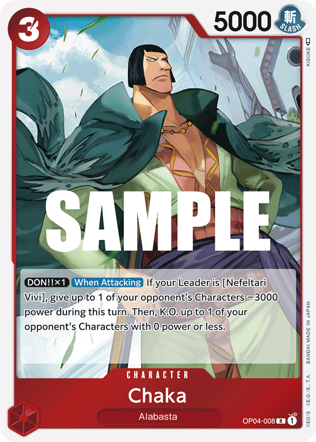 Chaka - OP04-008 - Rare - Kingdoms of Intrigue