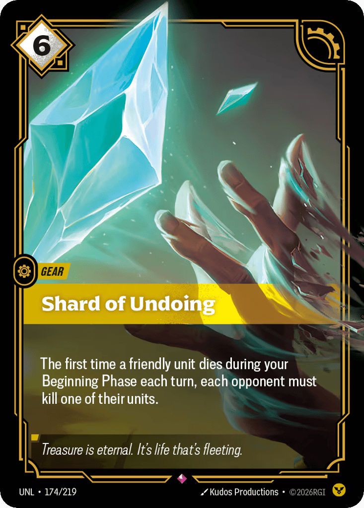 Shard Of Undoing - 174/219 - Rare - Unleashed