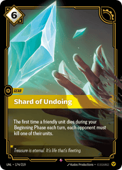 Shard Of Undoing - 174/219 - Rare - Unleashed