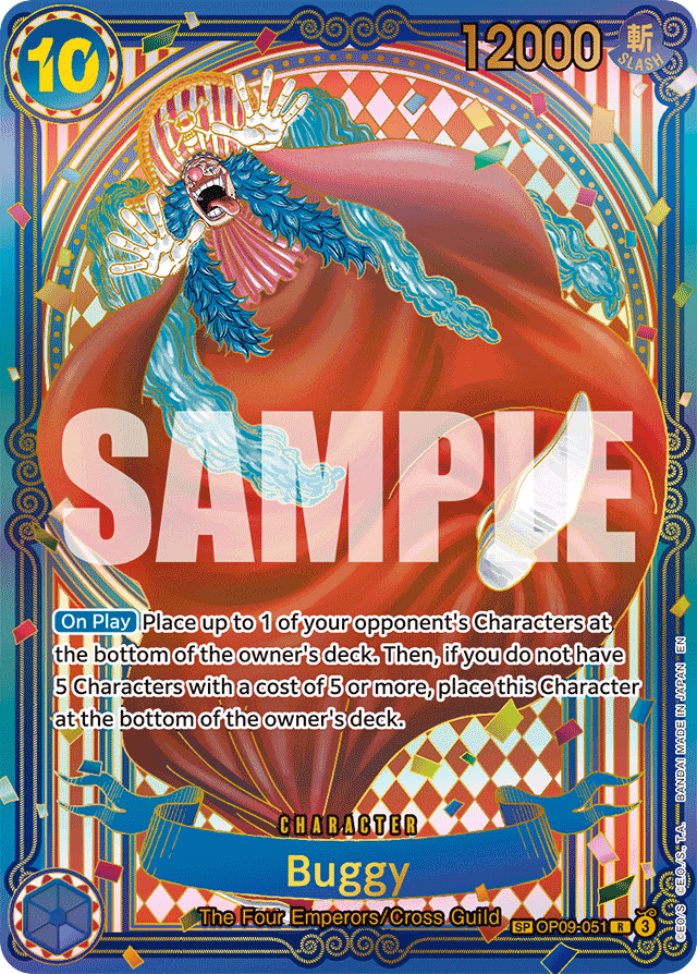 Buggy - OP09-051 - Rare (Gold Special Alt Art) - Emperors In The New World