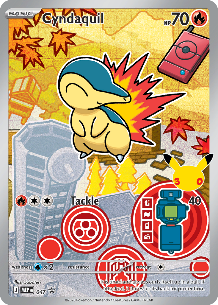 Cyndaquil - 047 - Mega Evolution Black Star Promos