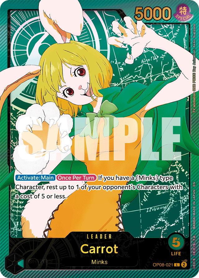 Carrot - OP08-021 - Leader (Special Alternate Art) - Two Legends