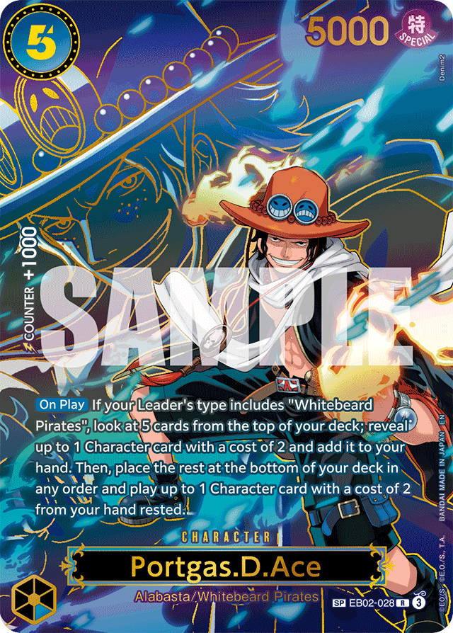 Portgas.D.Ace - EB02-028 - Rare (Special Alternate Art) - Anime 25th Collection
