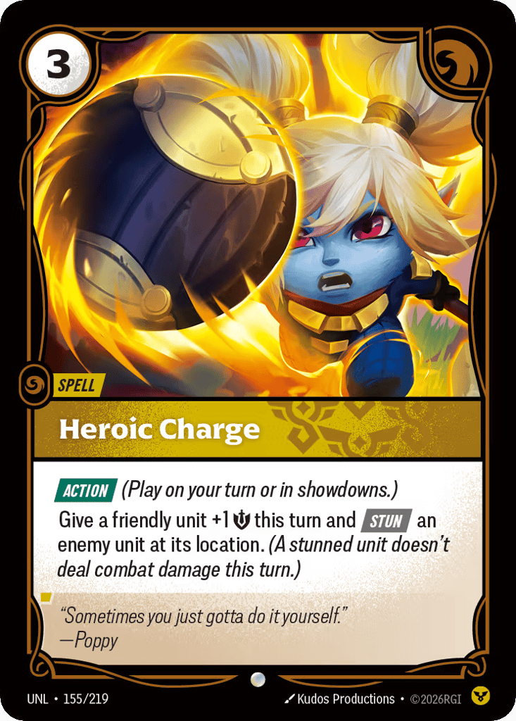 Heroic Charge - 155/219 - Common - Unleashed