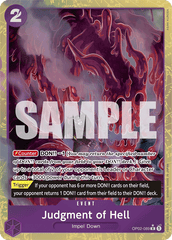 Judgment of Hell - OP02-089 - Rare (Premium Alt Art) - Paramount War