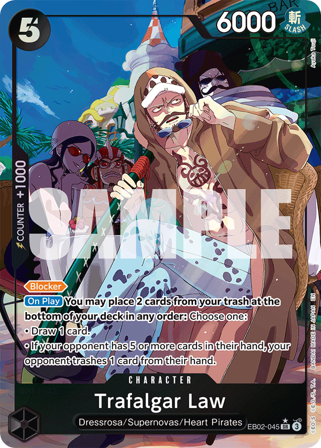 Trafalgar Law - EB02-045 - Super Rare (Alternate Art) - Anime 25th Collection