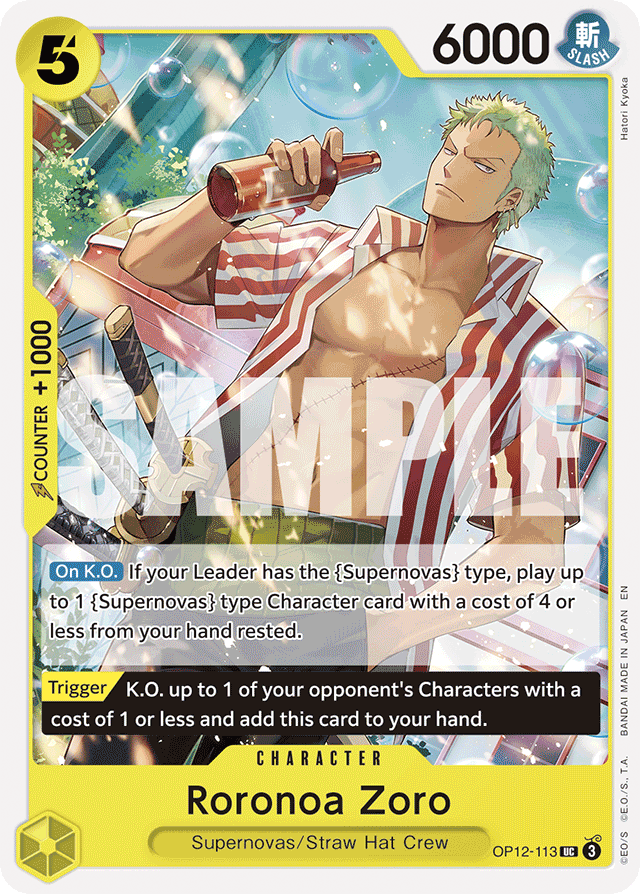Roronoa Zoro - OP12-113 - Uncommon - Legacy of the Master