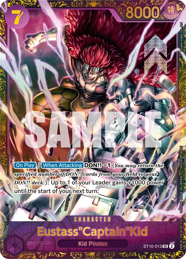 Eustass"Captain"Kid - ST10-013 - Super Rare (Prize Card Alt Art) - Ultra Deck: The Three Captains