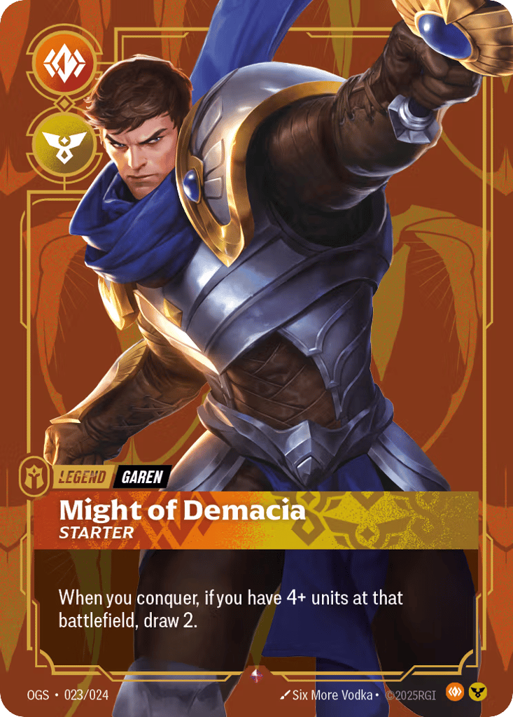 Might Of Demacia - Starter - 023/024 - Rare - Proving Grounds