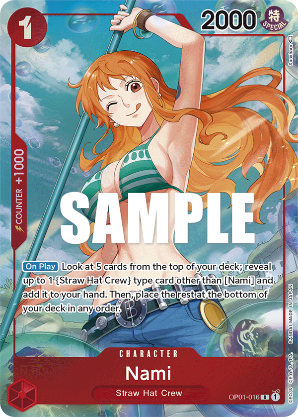 Nami - OP01-016 - Rare (Alternate Art) - Romance Dawn