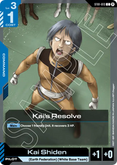 Kai's Resolve - ST01-013 - Common (Beta) - Heroic Beginnings