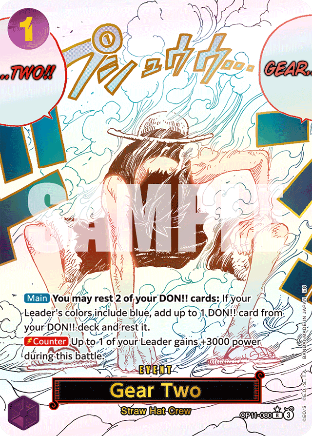 Gear Two - OP11-080 - Rare (Alternate Art) - A Fist Of Divine Speed