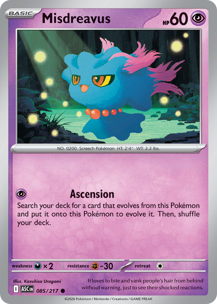 Misdreavus - 085/217 - Ascended Heroes