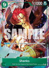 Shanks - ST16-004 - Super Rare (Alternate Art) - GREEN Uta