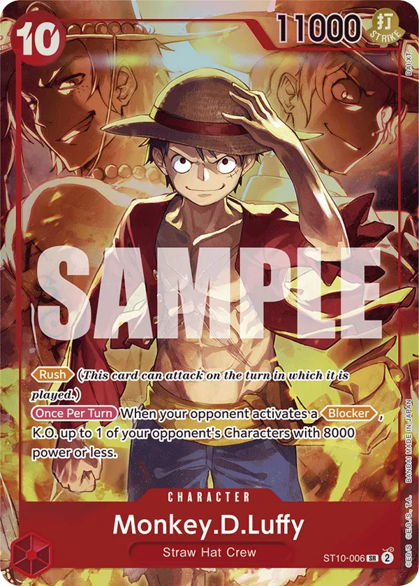 Monkey.D.Luffy - ST10-006 - Super Rare (Treasure Booster Alt Art) - Ultra Deck: The Three Captains
