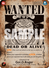 Gol.D.Roger - OP09-118 - Secret Rare (Wanted Poster) - Emperors In The New World