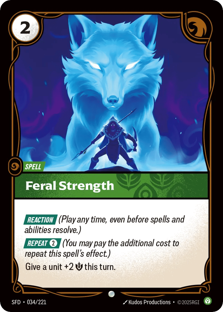Feral Strength - 034/221 - Common - Spiritforged