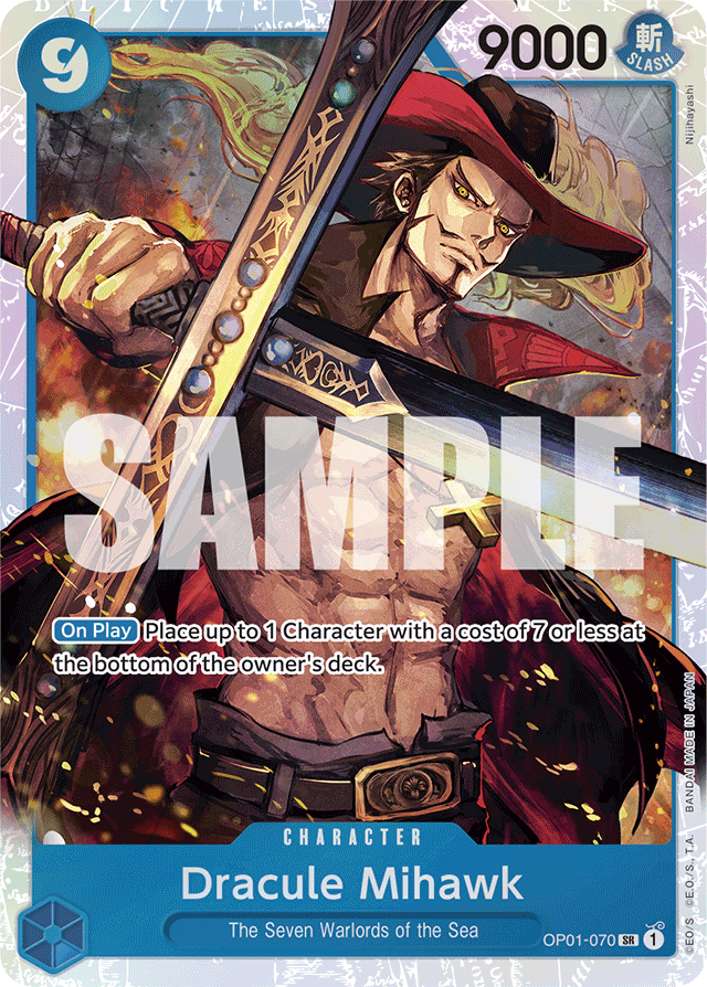 Dracule Mihawk - OP01-070 - Super Rare (Reprint) - Romance Dawn