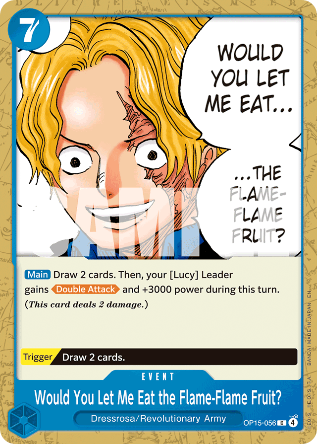 Would You Let Me Eat the Flame-Flame Fruit? - OP15-056 - Common - Adventure on Kami's Island