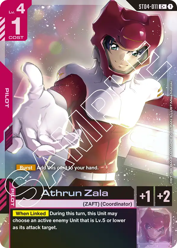 Athrun Zala - ST04-011 - Common (Alternate Art) - SEED Strike