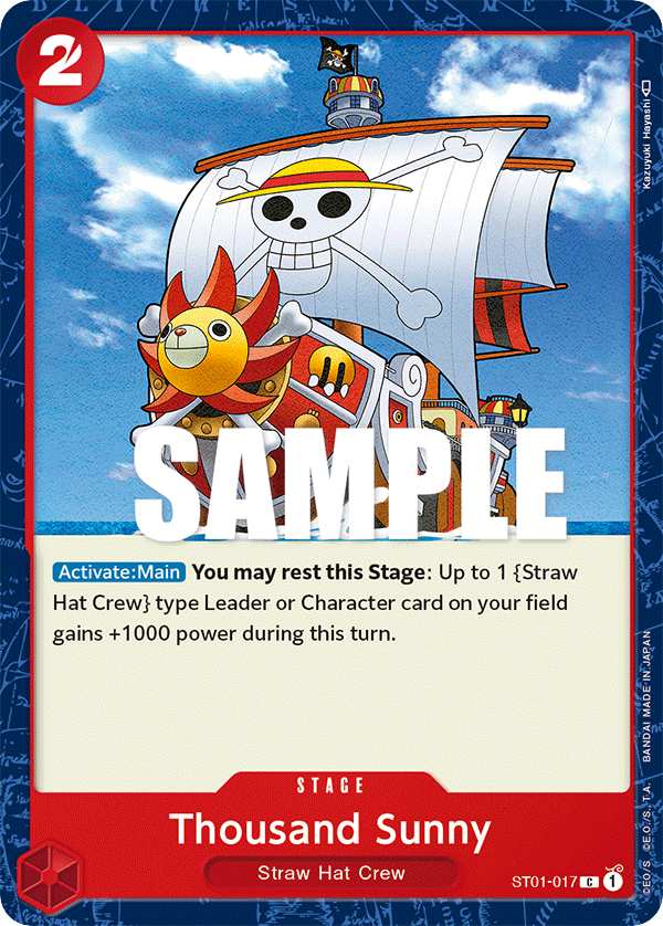Thousand Sunny - ST01-017 - Common - Straw Hat Crew
