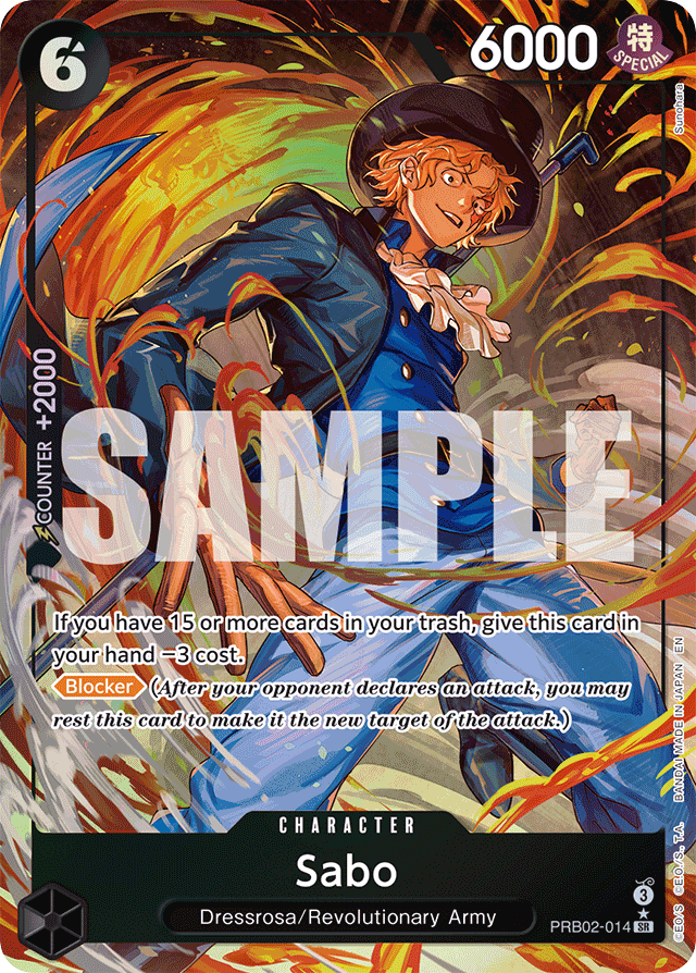 Sabo - PRB02-014 - Super Rare (Alternate Art) - The Best Vol.2