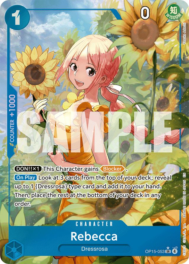 Rebecca - OP15-053 - Super Rare (Alternate Art) - Adventure on Kami's Island