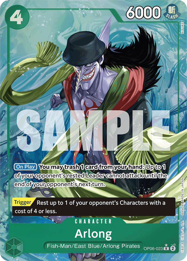 Arlong - OP06-023 - Rare (Premium Alt Art) - Wings of the Captain