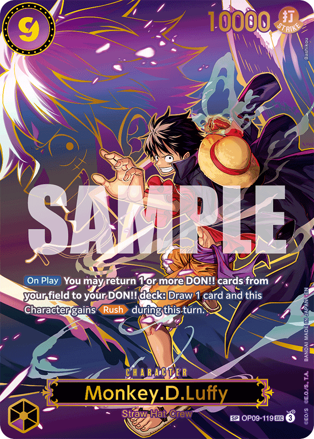 Monkey.D.Luffy - OP09-119 - Secret Rare (Special Alternate Art) - Emperors In The New World