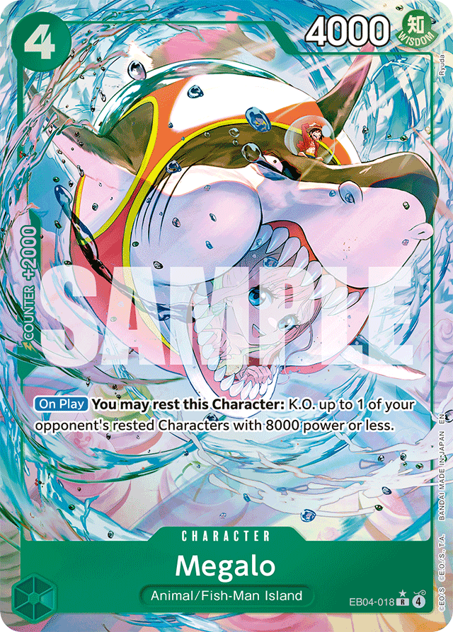 Megalo - EB04-018 - Rare (Alternate Art) - Egghead Crisis