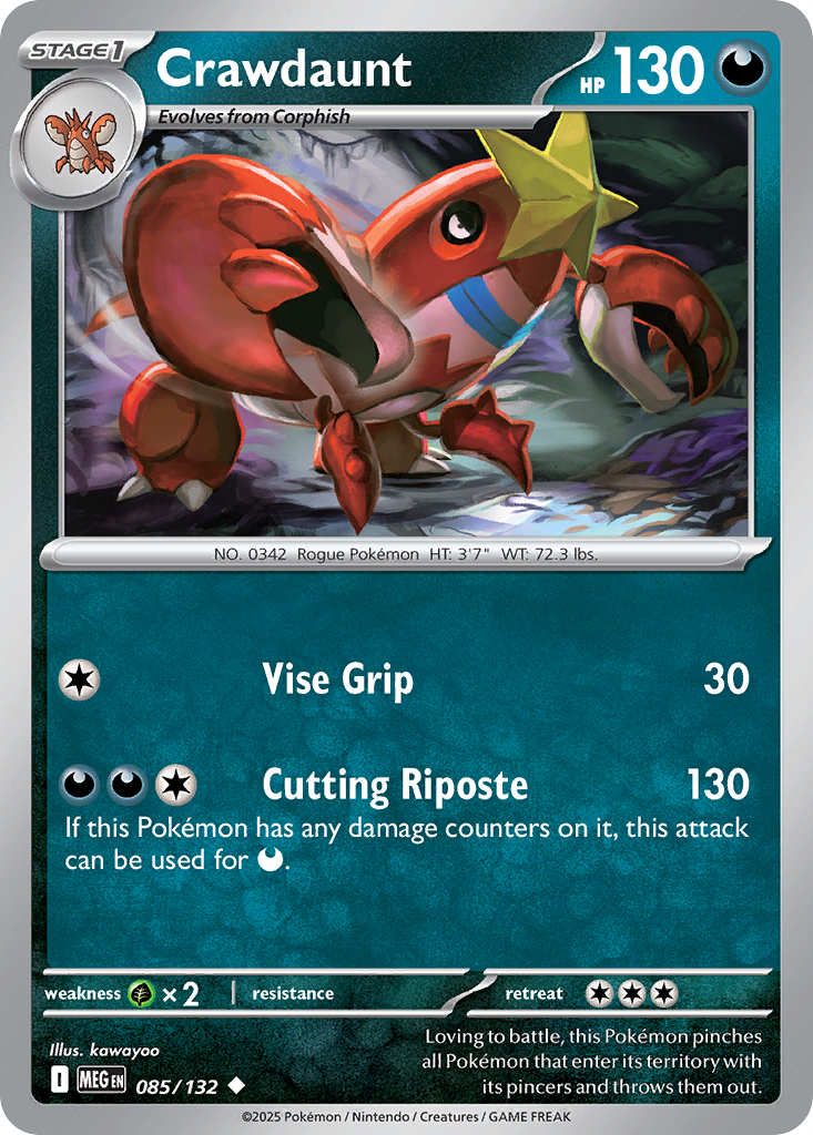 Crawdaunt - 085/132 - Mega Evolution