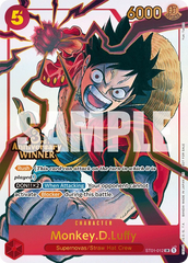 Monkey.D.Luffy - ST01-012 - Super Rare (Third Anniversary Winner Stamp) - Straw Hat Crew