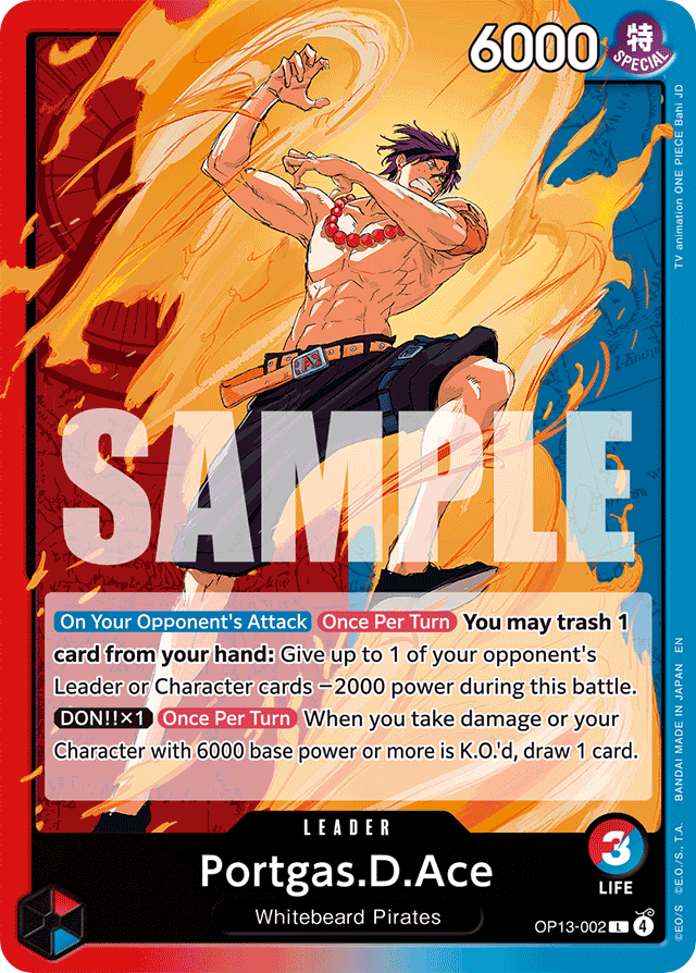 Portgas.D.Ace - OP13-002 - Leader - Carrying On His Will