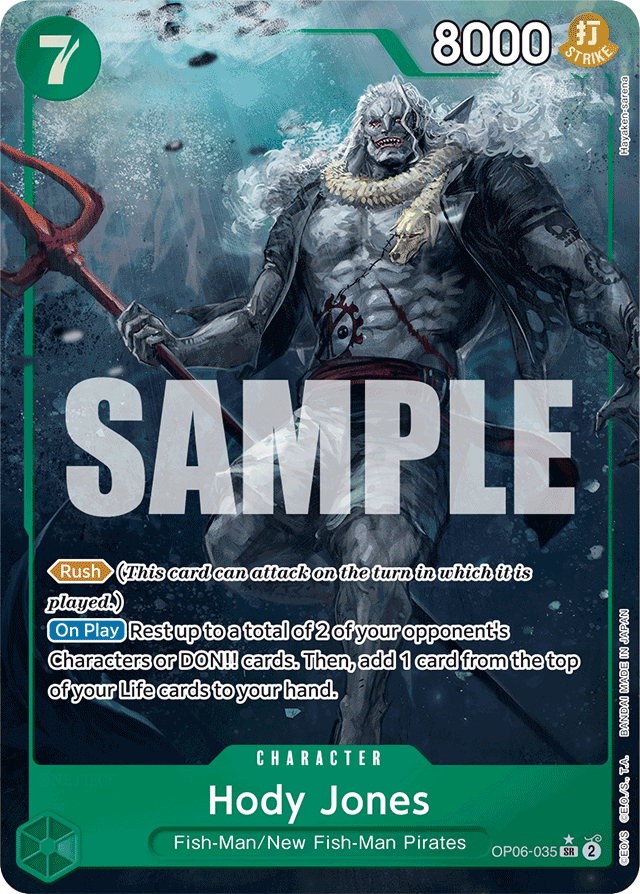 Hody Jones - OP06-035 - Super Rare (Alternate Art) - Wings of the Captain