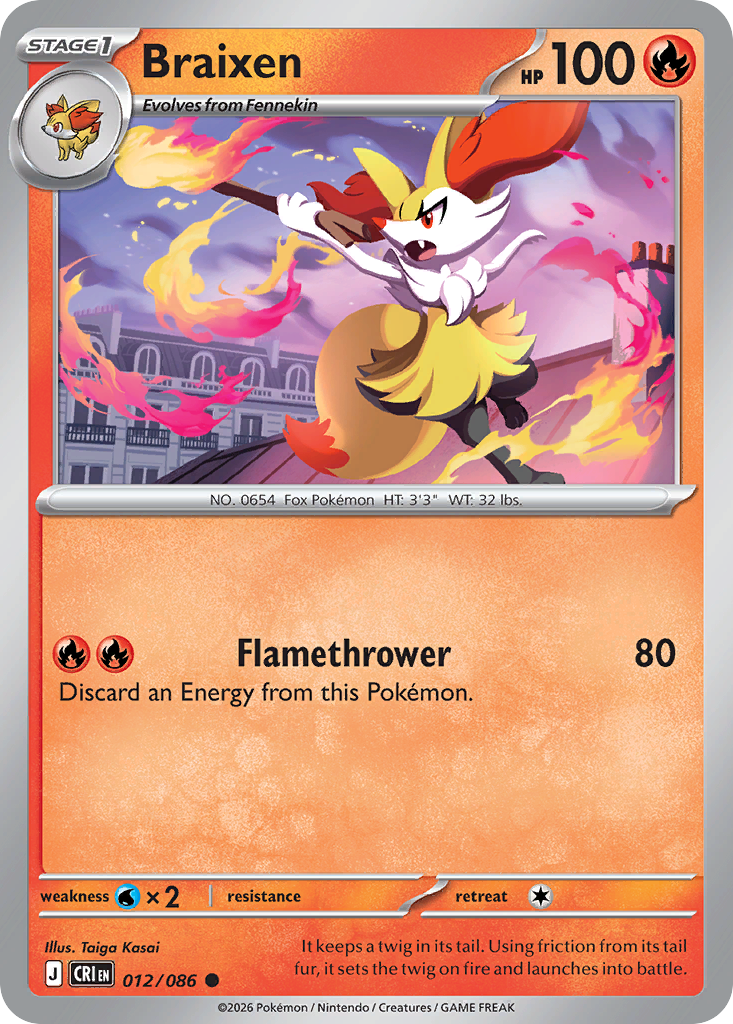Braixen - 12/86 - Chaos Rising