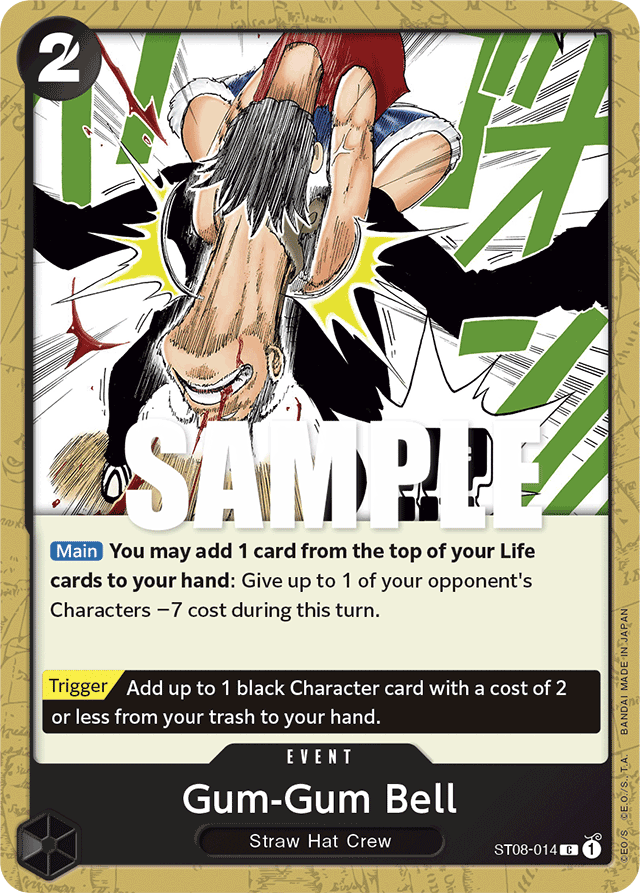 Gum-Gum Bell - ST08-014 - Common - Monkey.D.Luffy
